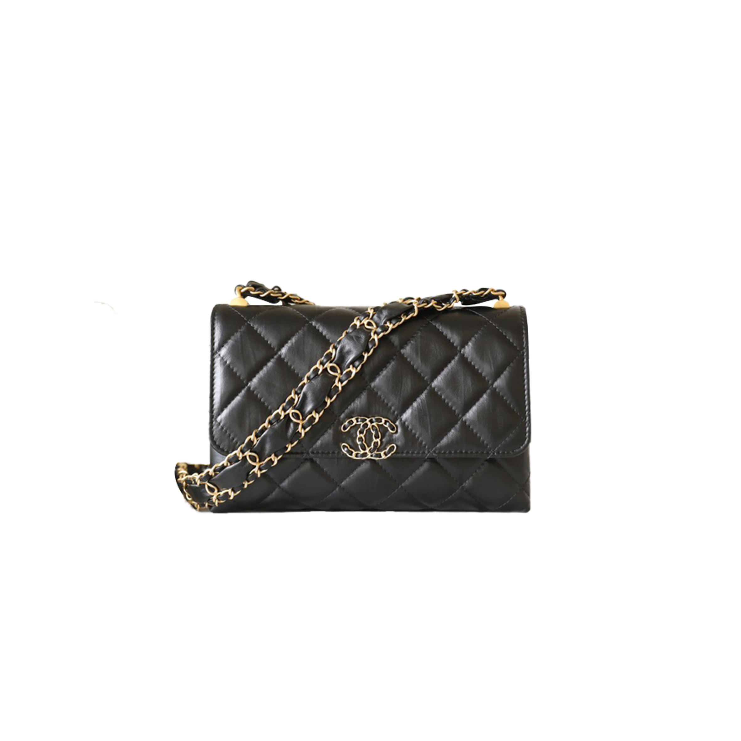 CHANEL MASTER BLACK ACCORDION BAG AP3572 (18*13*6cm)